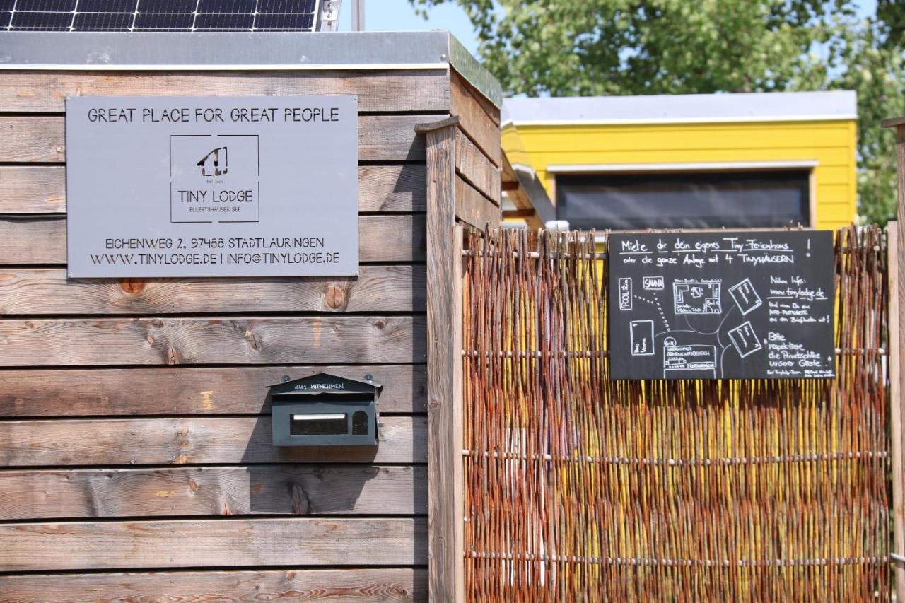 Tinylodge Am Ellertshaeuser See Stadtlauringen Bagian luar foto