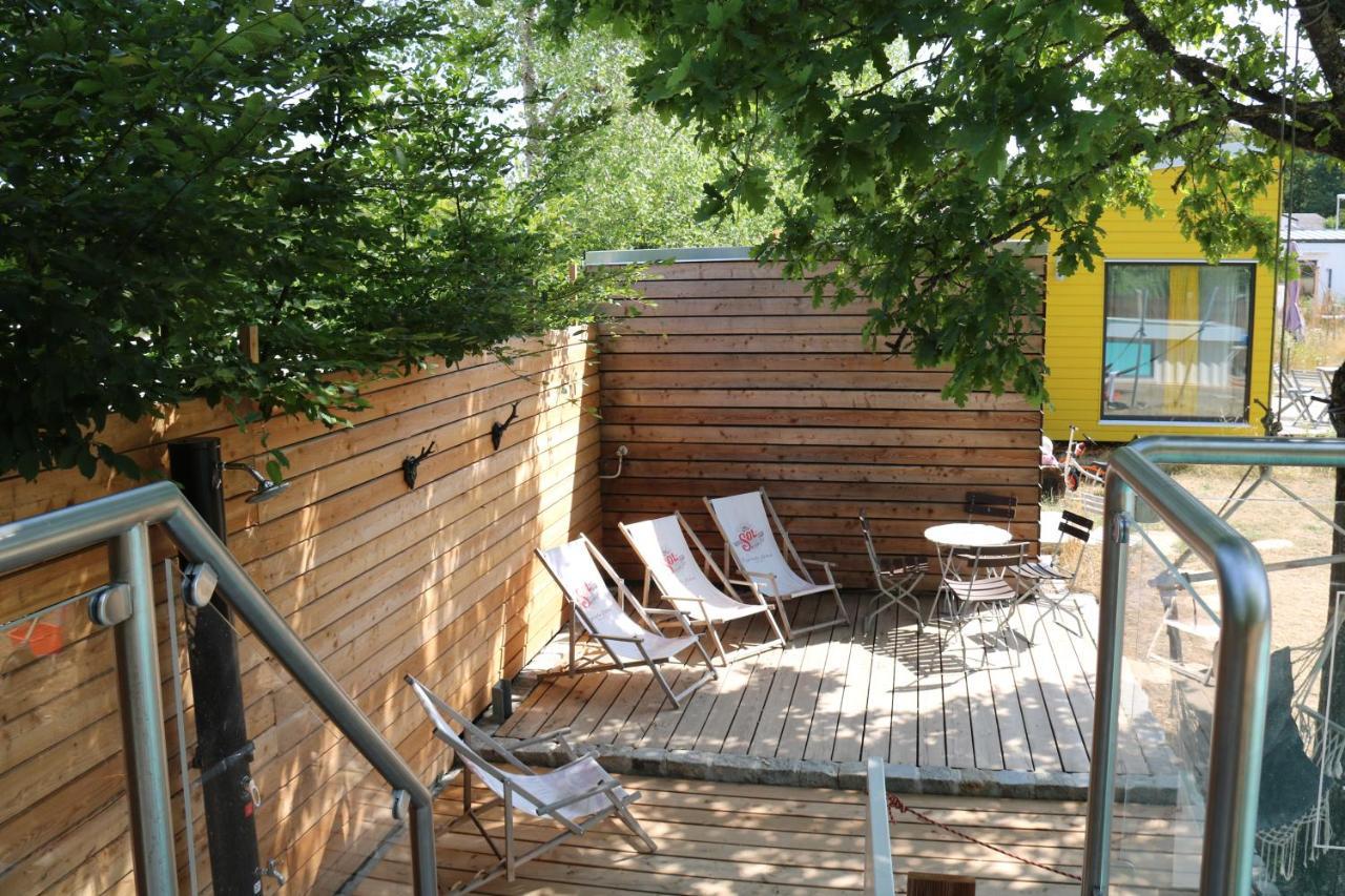 Tinylodge Am Ellertshaeuser See Stadtlauringen Bagian luar foto